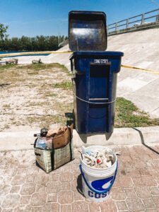 trash clean up key biscayne garbage picker